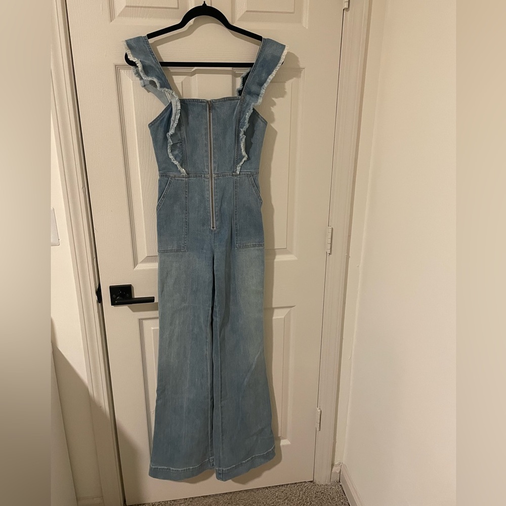 Alice and Olivia Denim Jumpsuit